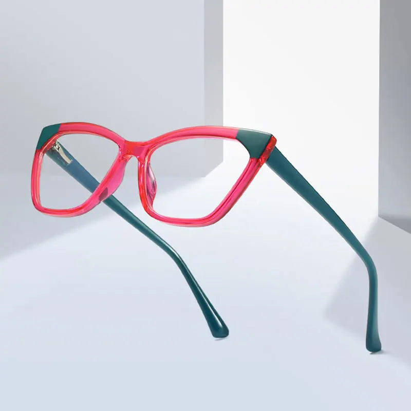 Hotony Women's Full Rim Cat Eye Tr 90 Alloy Eyeglasses 62040