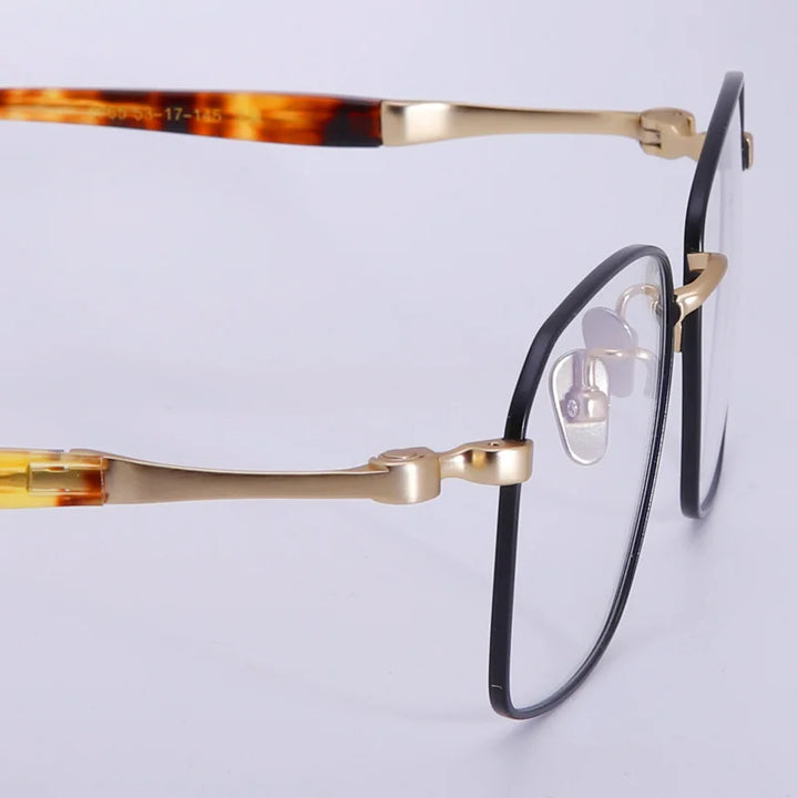 Muzz M1065 unisex square pure titanium prescription eyeglasses — view 8