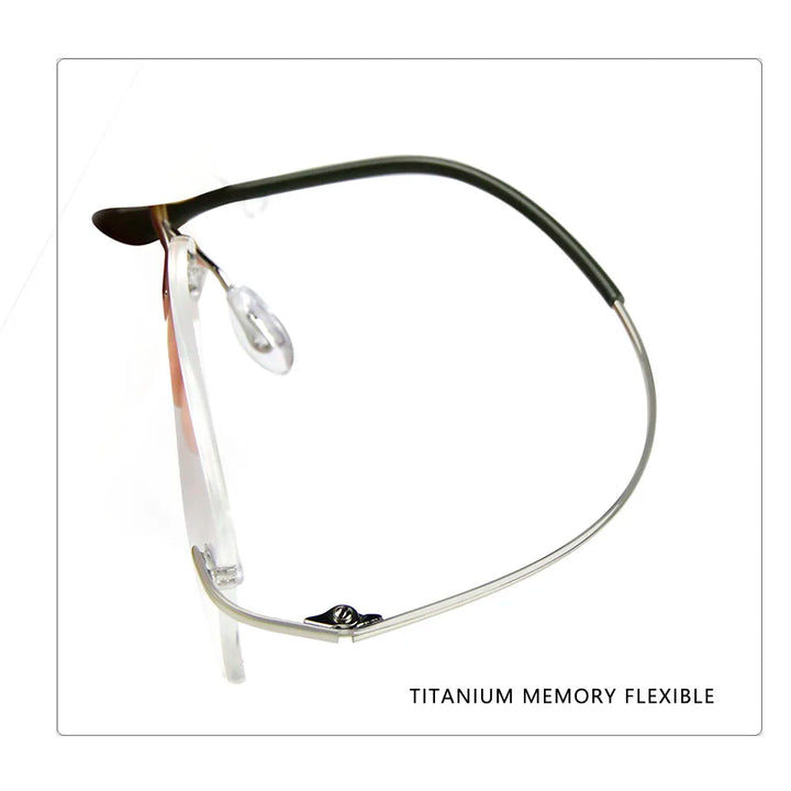 Esnbie Women's Rimless Cat Eye Titanium Eyeglasses 37815 Rimless Esnbie   