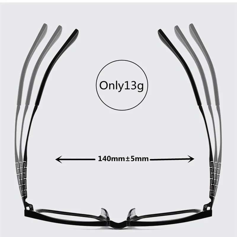 Kocolior Unisex Full Rim Square Tr 90 Titanium Alloy Eyeglasses F001 Full Rim Kocolior   