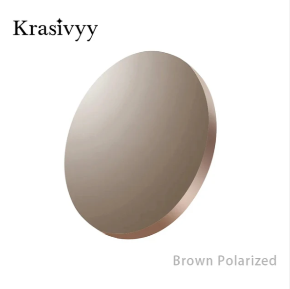 Krazivyy 1.499 Index Poly Styrene Polarized Non Prescription Sunglass Lenses Lenses Krasivyy Lenses Brown  