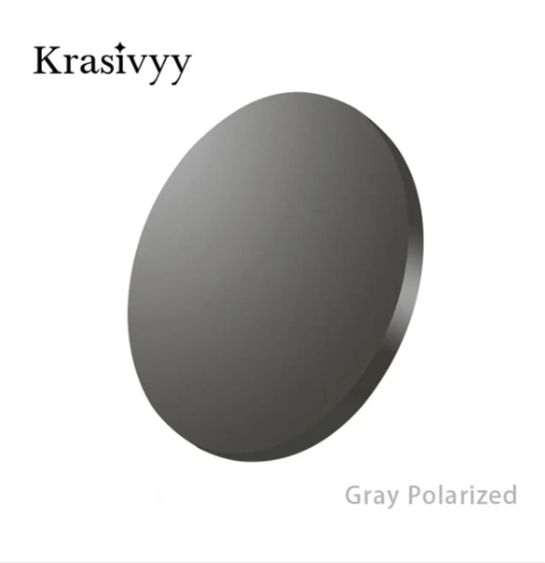 Krazivyy 1.499 Index Poly Styrene Polarized Non Prescription Sunglass Lenses Lenses Krasivyy Lenses Gray  