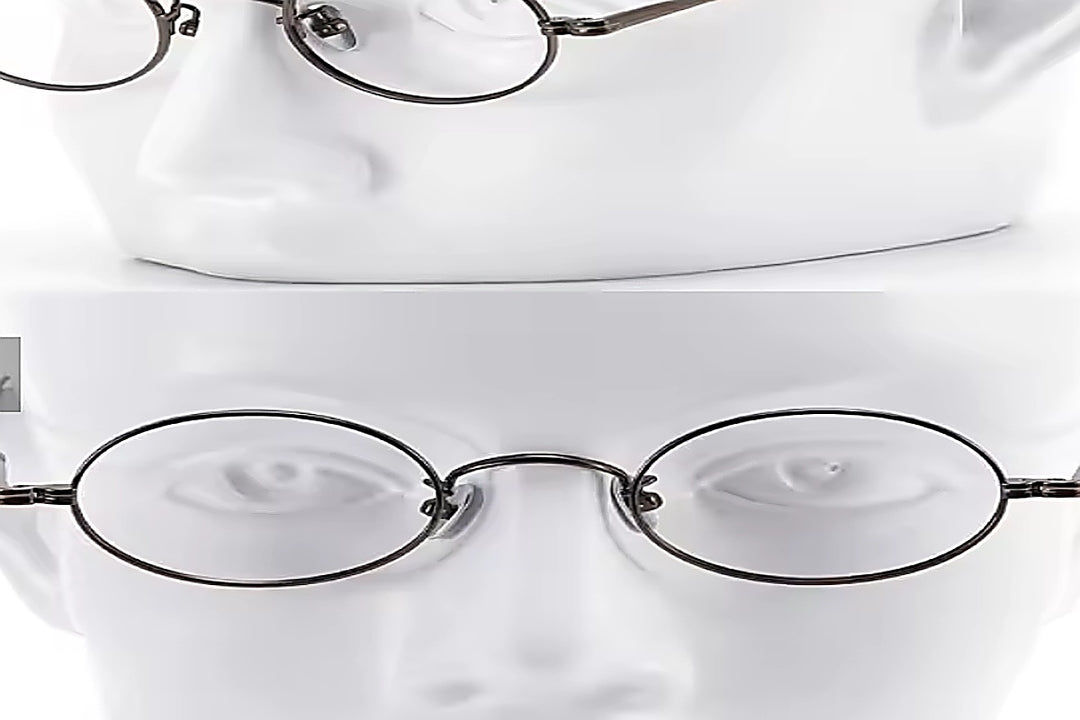 Muzz Unisex Full Rim Small Round Titanium Eyeglasses Mu01