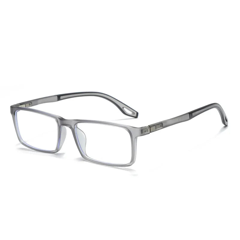 Kocolior Women's Full Rim Square Tr 90 Silicone  Alloy Eyeglasses 81308