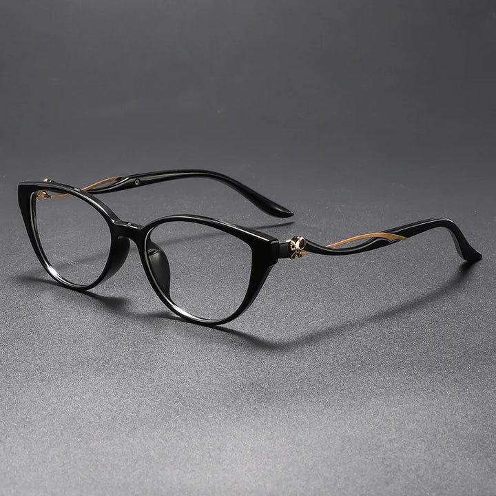 Momoja Women's Full Rim Oval Cat Eye Tr 90 Alloy Eyeglasses 726026