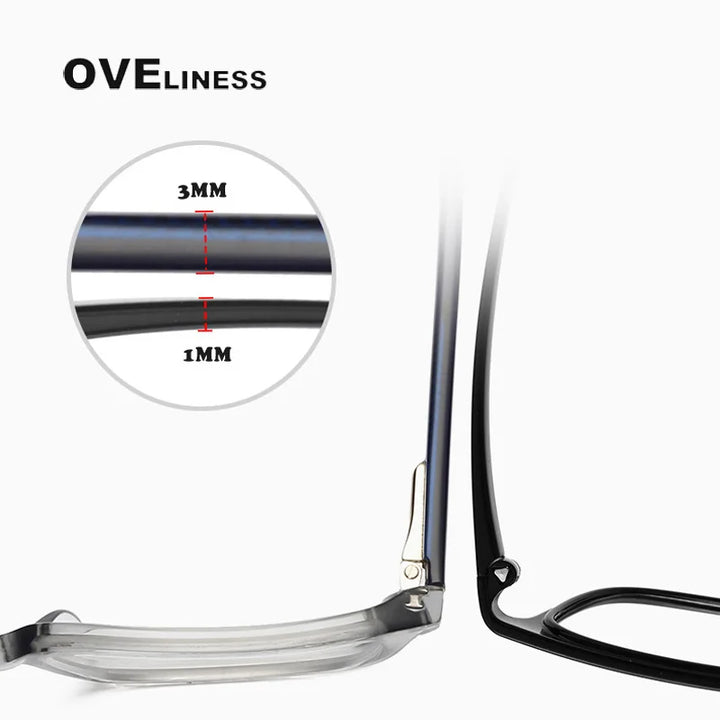 Oveliness Unisex Youth's Full Rim Square Tr 90 Titanium Eyeglasses O5730 Full Rim Oveliness   