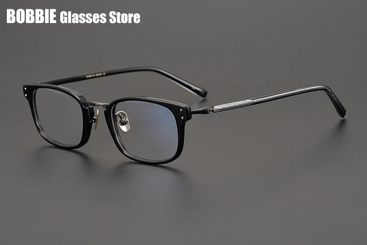 Bobbie Unisex Full Rim Square Titanium Acetate Eyeglasses 936820