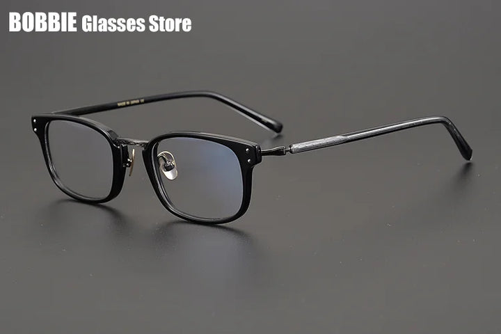 Bobbie Unisex Full Rim Square Titanium Acetate Eyeglasses 936820