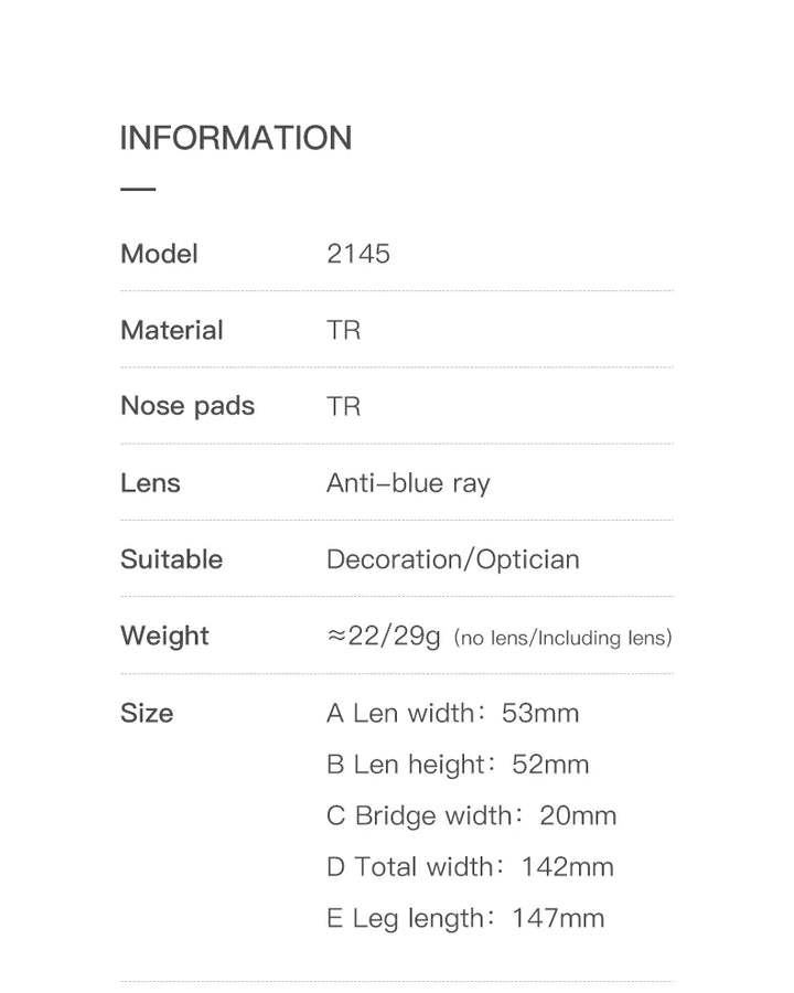 Reven Jate 2145 women's cat eye TR-90 prescription eyeglasses — view 3
