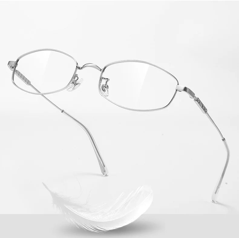 Gmei Optical SS9095 women's oval titanium prescription eyeglasses