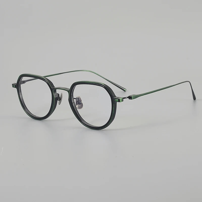 Muzz 8316 unisex oval IP titanium prescription eyeglasses — view 3