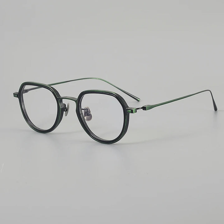 Muzz 8316 unisex oval IP titanium prescription eyeglasses — view 3