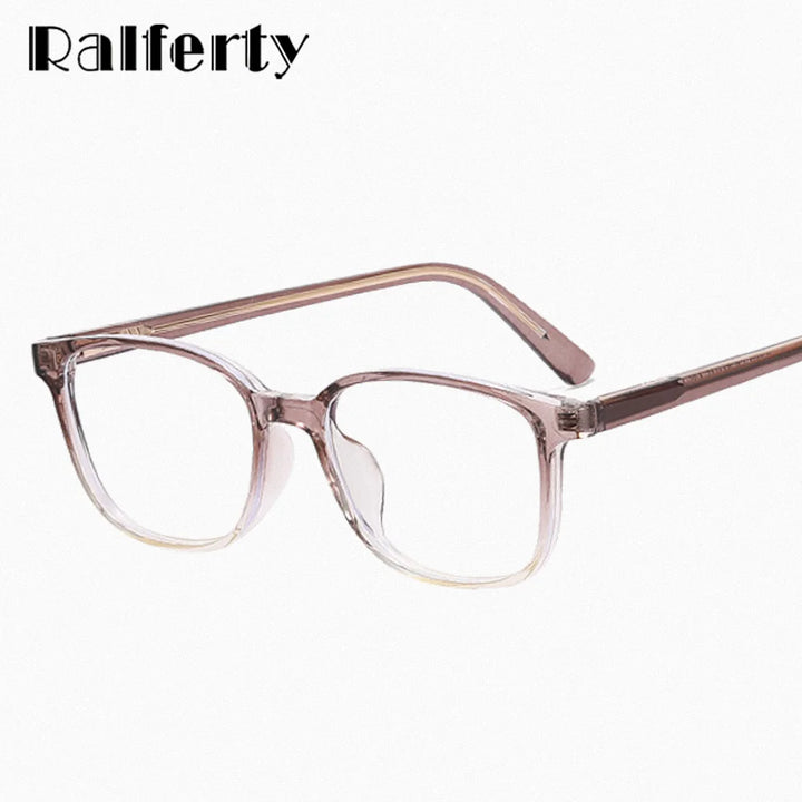 Ralferty  Women's Full Rim Square Tr 90 Acetate Eyeglasses R8302 Full Rim Ralferty   