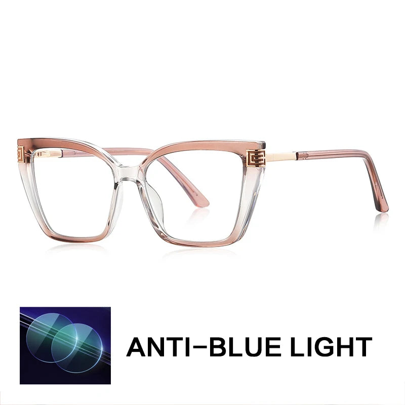 Gatenac Women's Full Rim Square Tr 90 Titanium Reading Glasses Gxy2260