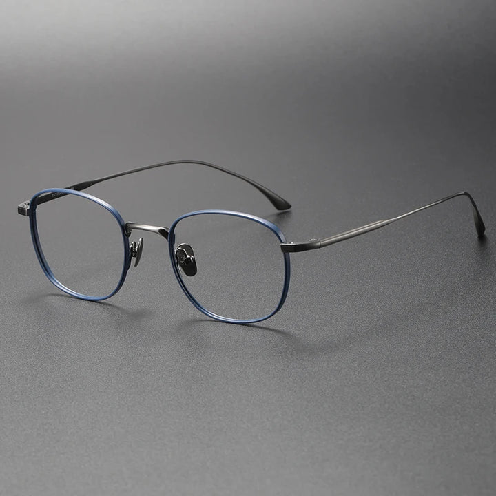 Bobbie Unisex Full Rim Square Titanium Eyeglasses Fuz 14