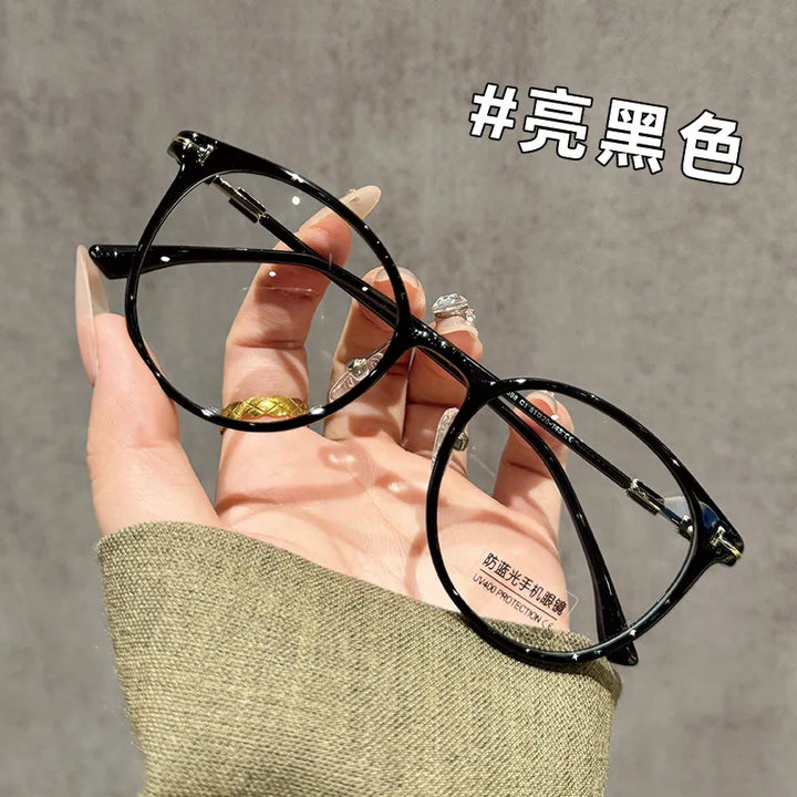 Zirosat Women's Full Rim Round Square Tr 90 Alloy Eyeglasses 98984