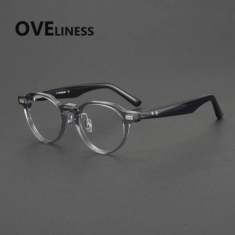 Oveliness Unisex Full Rim Round Oval Acetate Eyeglasses 322750