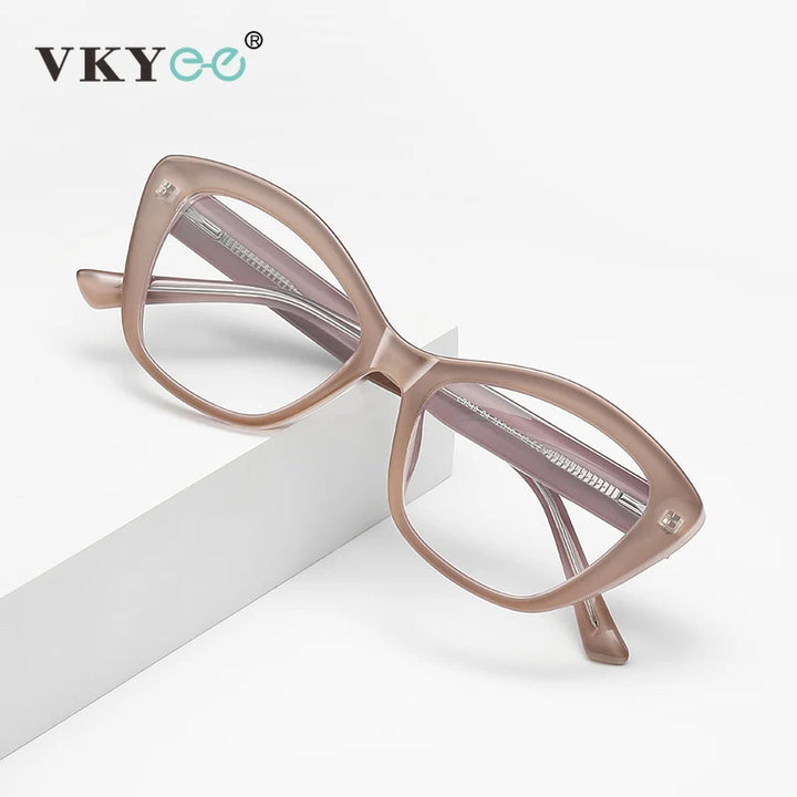 Vicky Women's Full Rim Square Tr 90 Titanium Reading Glasses 97048