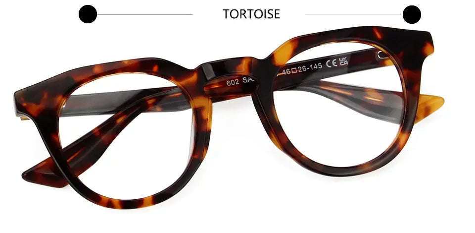 Esnbie 602218 Unisex Full Rim Square Round Acetate Frames FuzWeb