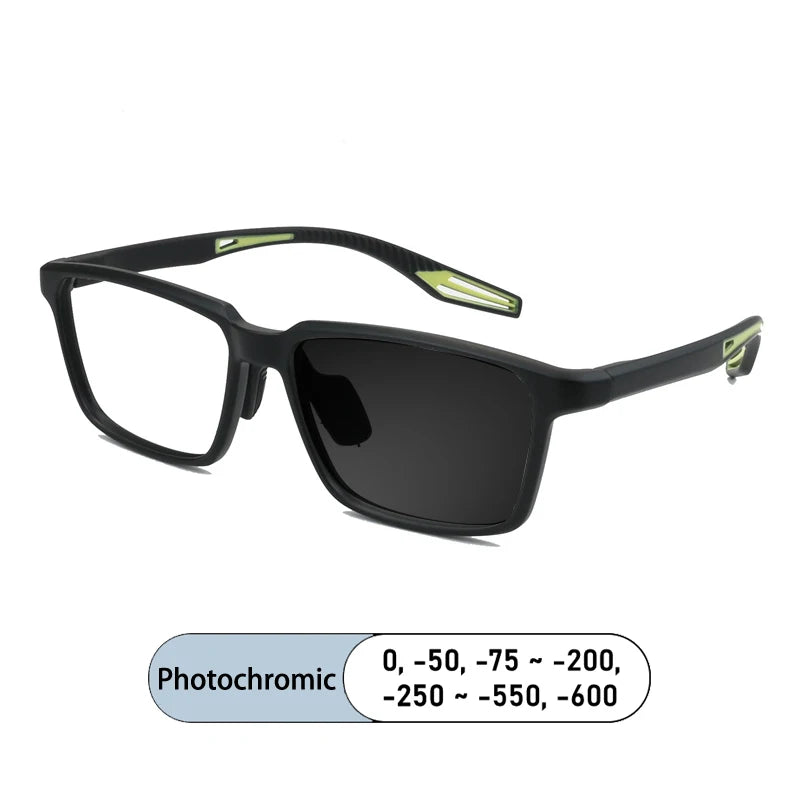 Kocolior Unisex Full Rim Square Tr 90 Photochromic Reading Glasses 725507
