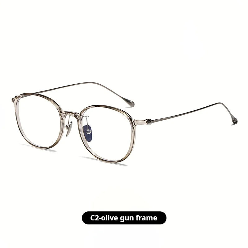 Momoja Women's Full Rim Square Round Titanium Tr 90 Eyeglasses 50045