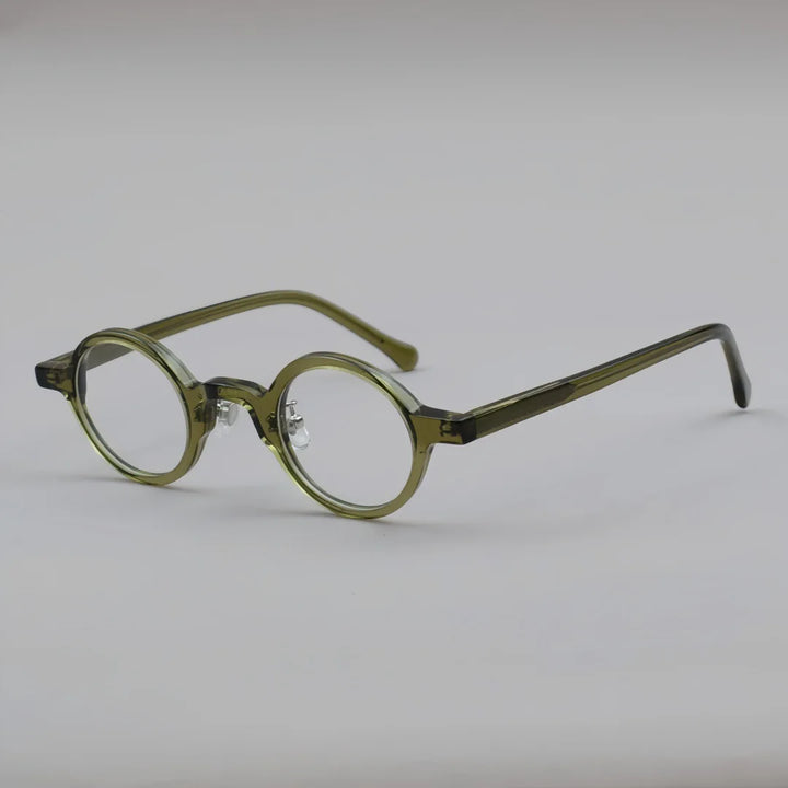 Black Mask Unisex Full Rim Round Acetate Eyeglasses BM-98650