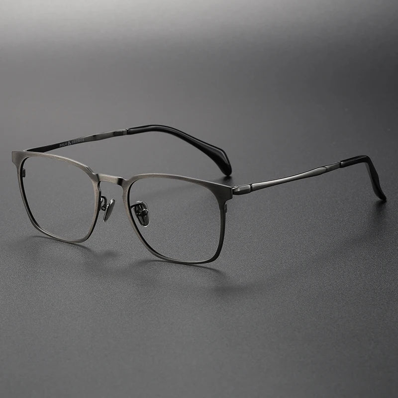 Muzz Women's Full Rim Square Brow Line Titanium Eyeglasses 18008