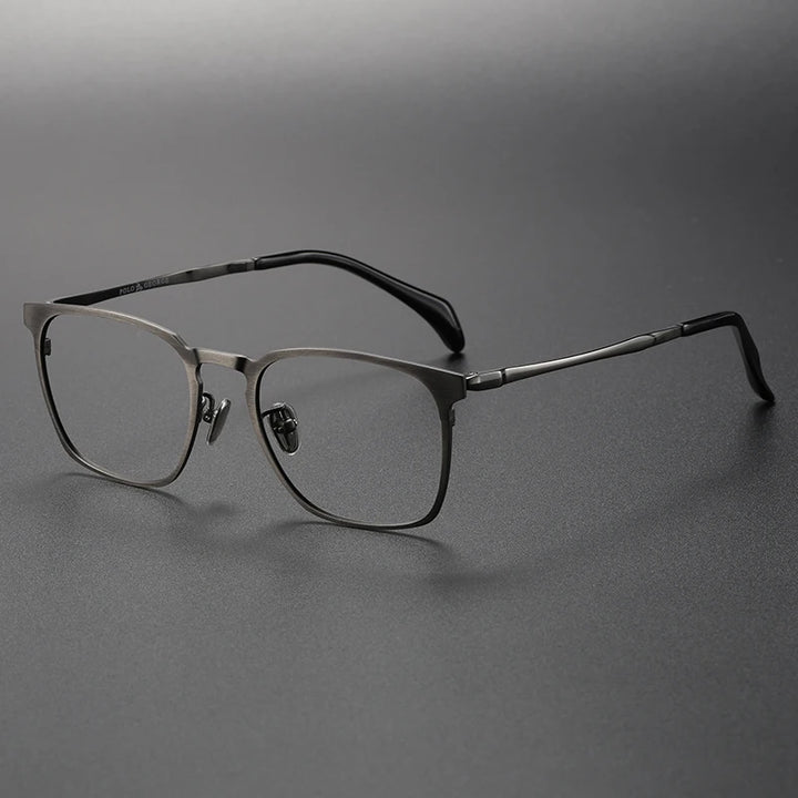 Muzz Women's Full Rim Square Brow Line Titanium Eyeglasses 18008