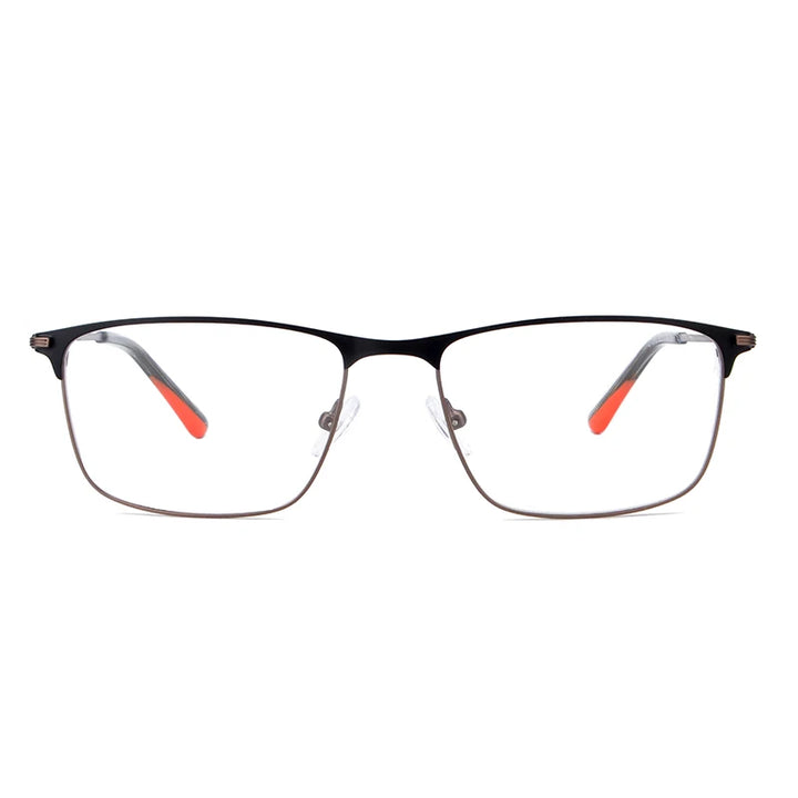 Vicky Men's Full Rim Tr 90 Stainless Steel Square Reading Glasses 2062 Reading Glasses Vicky   