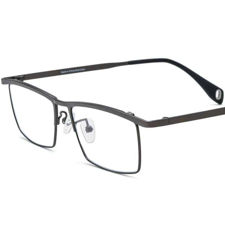 Nobler Unisex Full Rim Brow Line Square Titanium Eyeglasses 85911