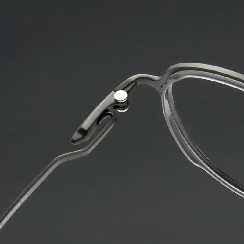 Muzz SH0075 unisex round titanium acetate prescription eyeglasses — view 10