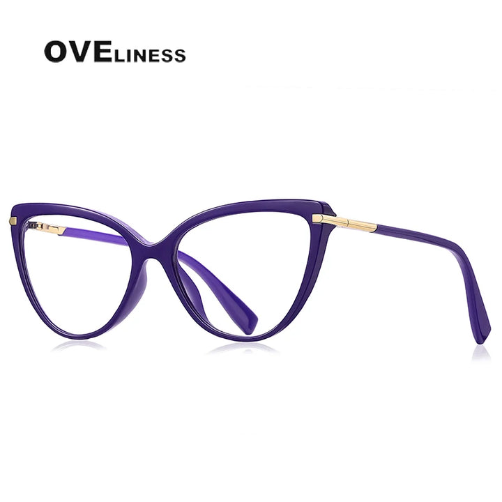 Oveliness Women's Full Rim Square Tr 90 Titanium Eyeglasses 22098