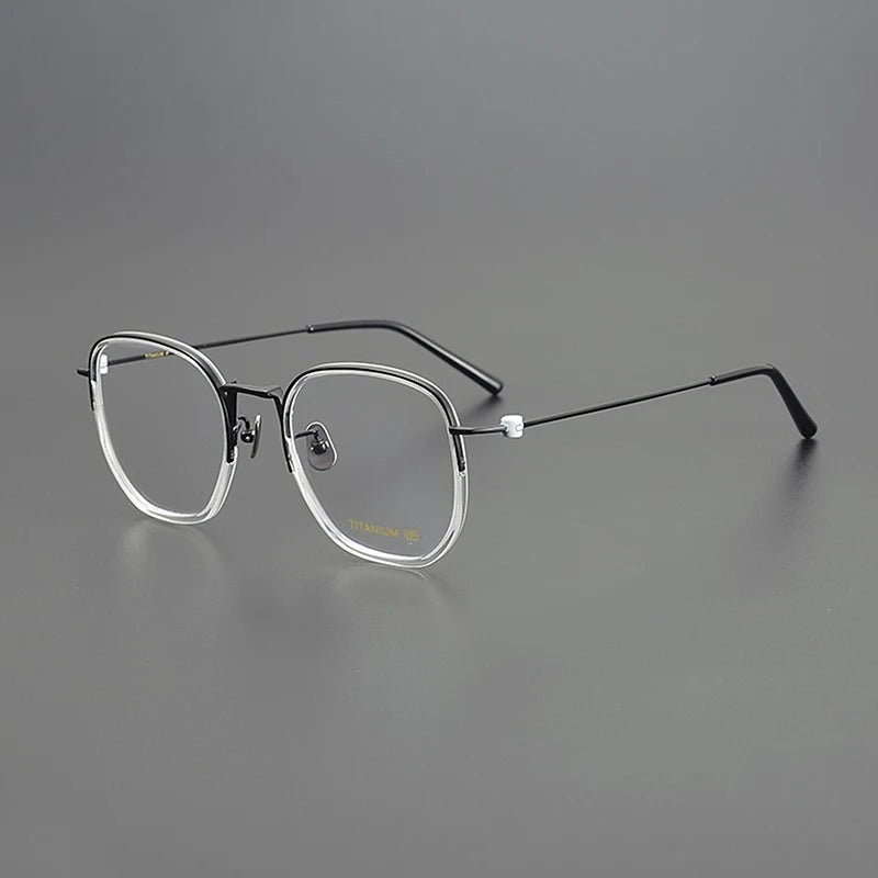 Nobler Unisex Full Rim Square Titanium Acetate Eyeglasses S872 Full Rim Nobler C2  