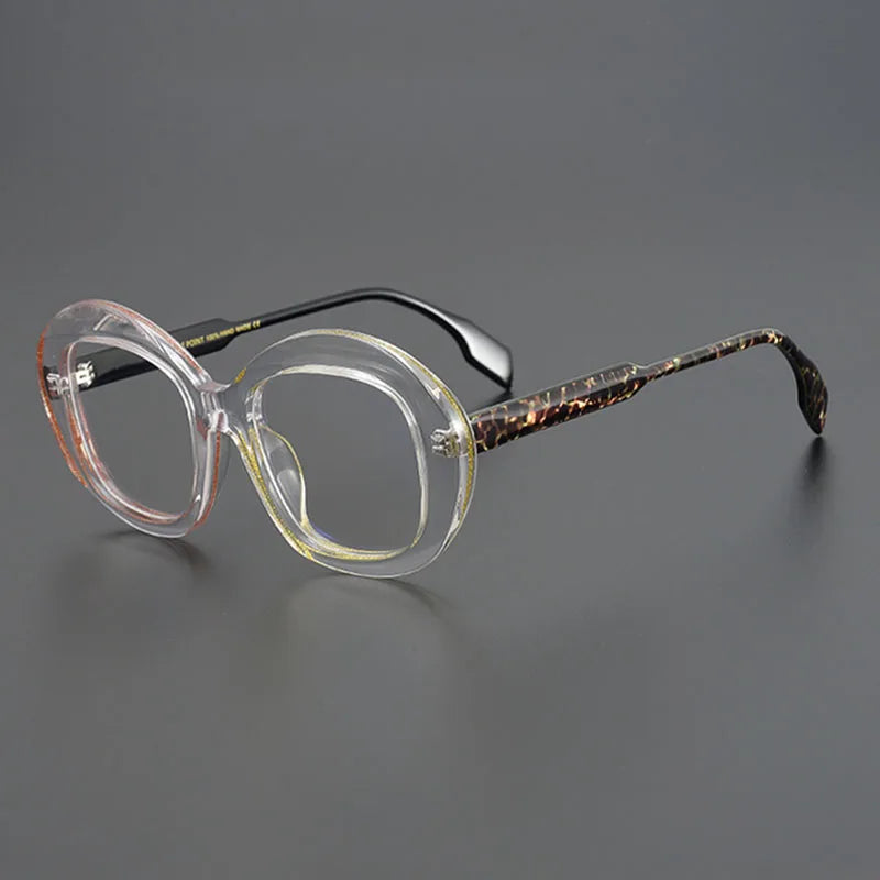 Nobler Unisex Full Rim Wide Edge Square Thick Acetate Eyeglasses 19311 Full Rim Nobler C2  