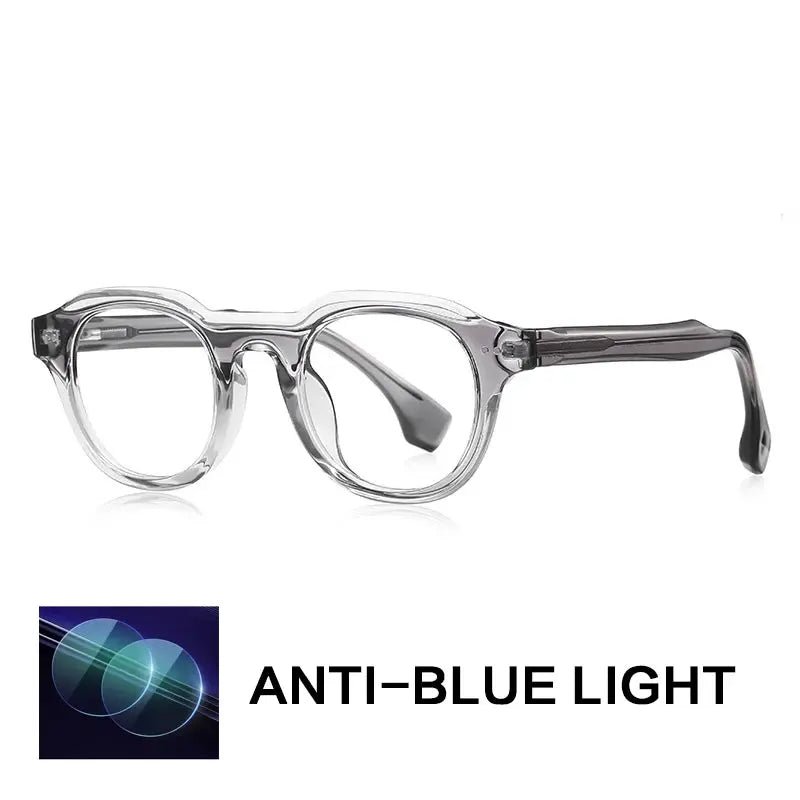 Gatenac Unisex Full Rim Oval Square Tr 90 Titanium Eyeglasses  776088 Gatenac