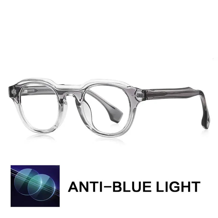 Gatenac Unisex Full Rim Oval Square Tr 90 Titanium Eyeglasses  776088 Gatenac