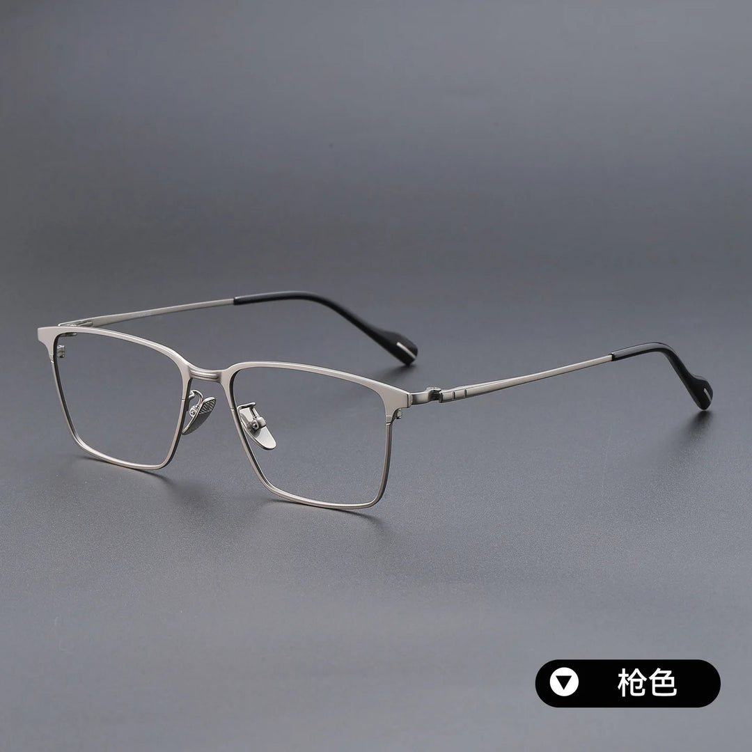Bclear Unisex Full Rim Square Titanium Eyeglasses SM-70800