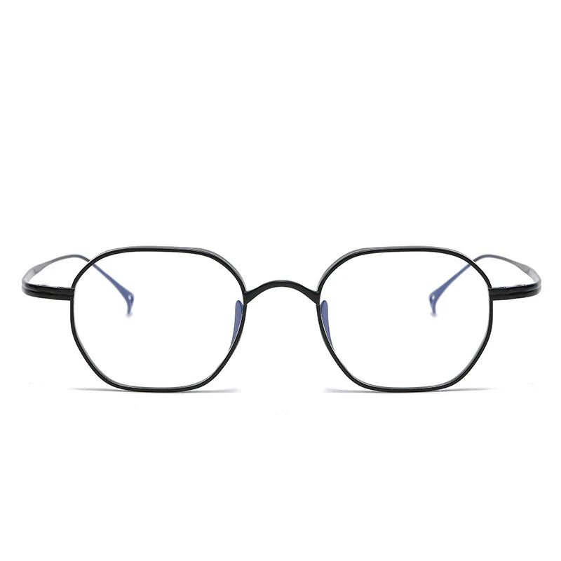 Aimee Unisex Full Rim Flat Top Square Titanium Eyeglasses 9917 Full Rim Aimee   