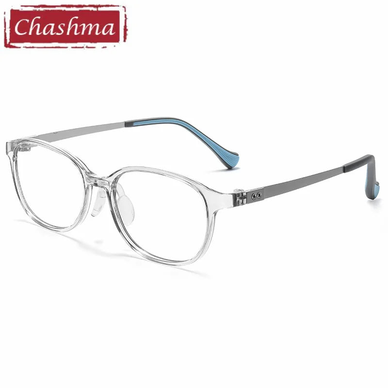 Chashma Ochki Unisex Youth's Full Rim Square Tr 90 Titanium Eyeglasses 896005