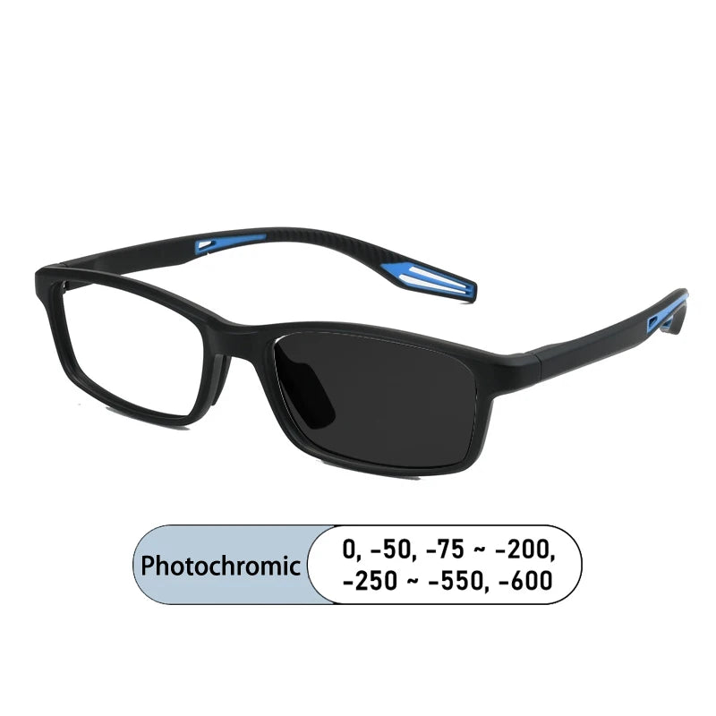 Kocolior Women's Full Rim Square Tr 90 Alloy Photochromic Reading Glasses 725502