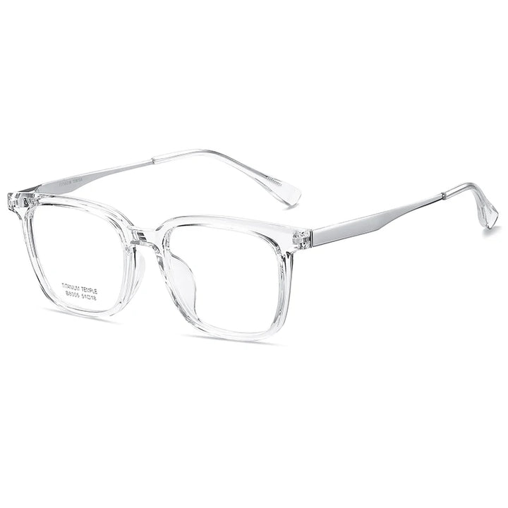 Reven Jate Unisex Full Rim Oval Tr 90 Titanium Eyeglasses 8005 Full Rim Reven Jate C2  