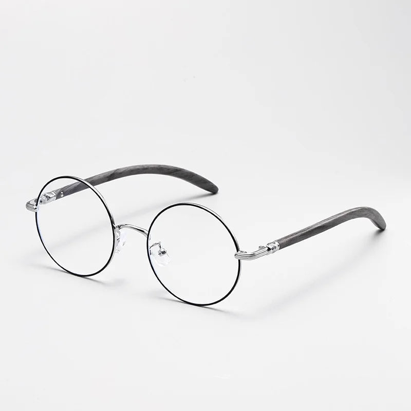 Hdcrafter Unisex Full Rim Round Titanium Acetate Eyeglasses 681102