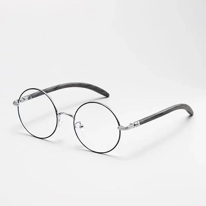 Hdcrafter Unisex Full Rim Round Alloy Frames 102000 Hdcrafter Eyeglasses