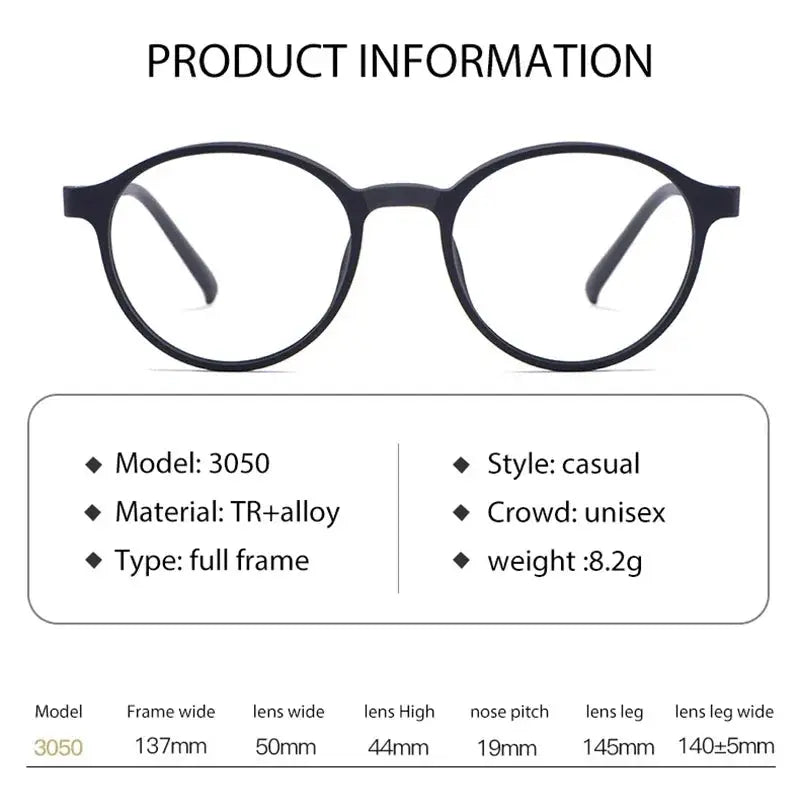 Handoer 305099 Womens Full Rim Round Tr 90 Titanium Frames — view 2 | Handoer at FuzWeb