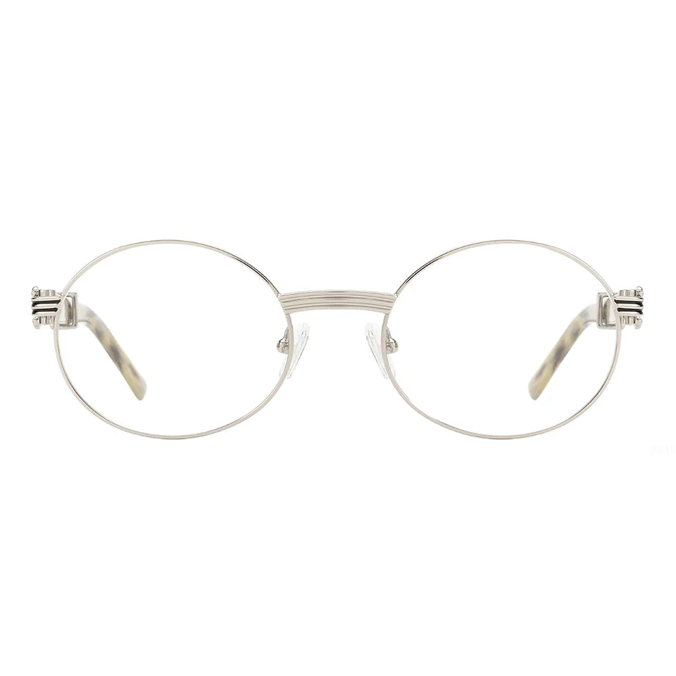 Esnbie Unisex Full Rim Round Alloy Eyeglasses 25SM083-1
