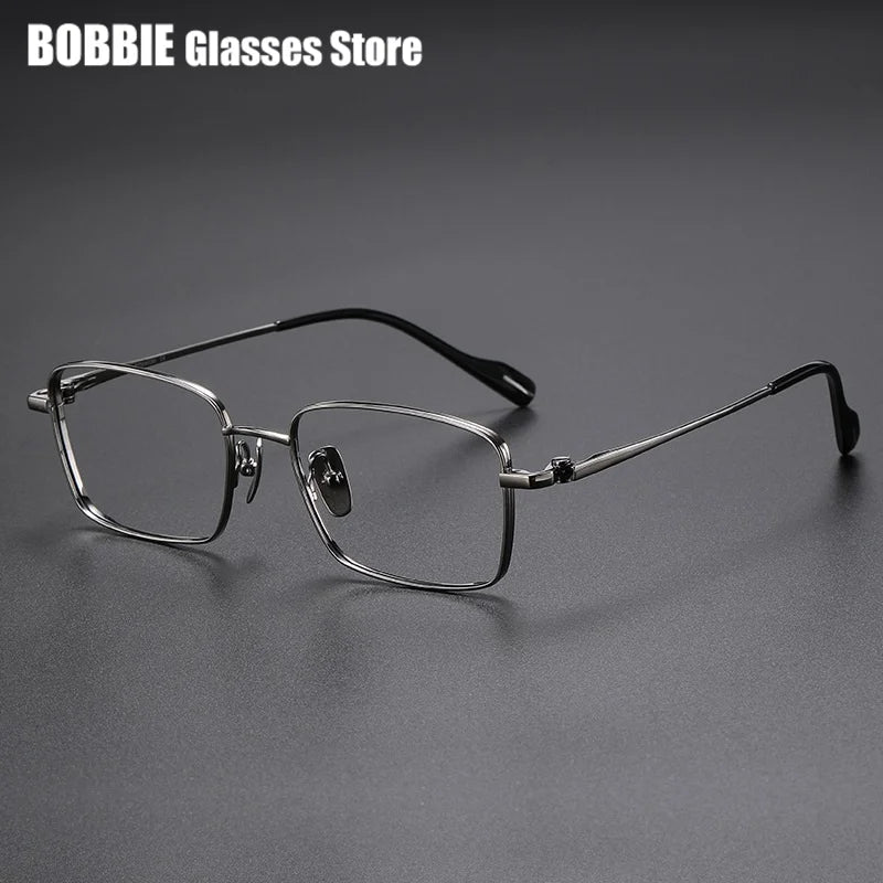 Bobbie Unisex Full Rim Polygon Square Titanium Eyeglasses 681015