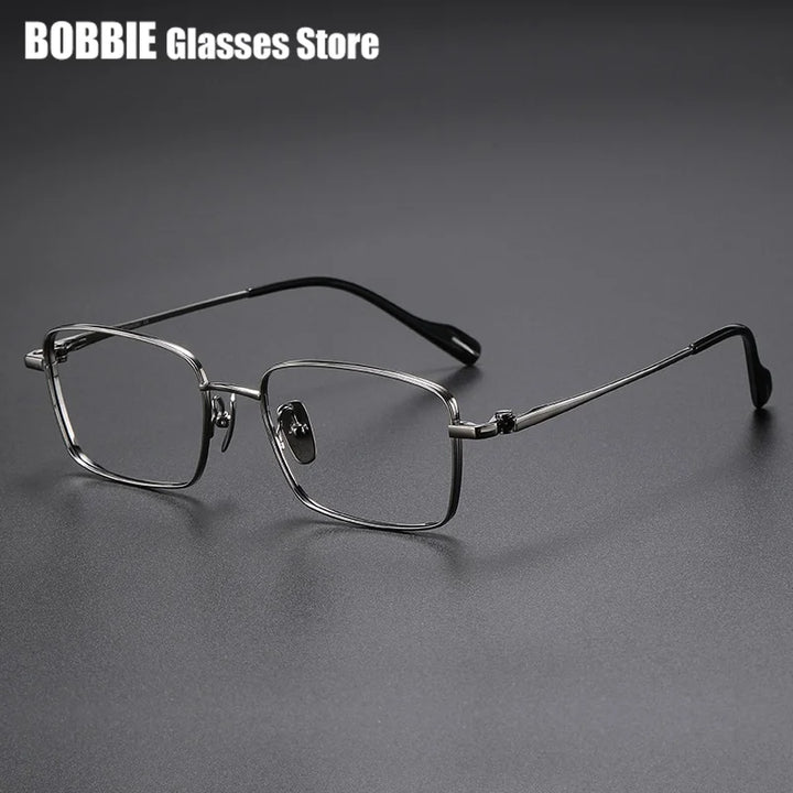 Bobbie Unisex Full Rim Polygon Square Titanium Eyeglasses 681015