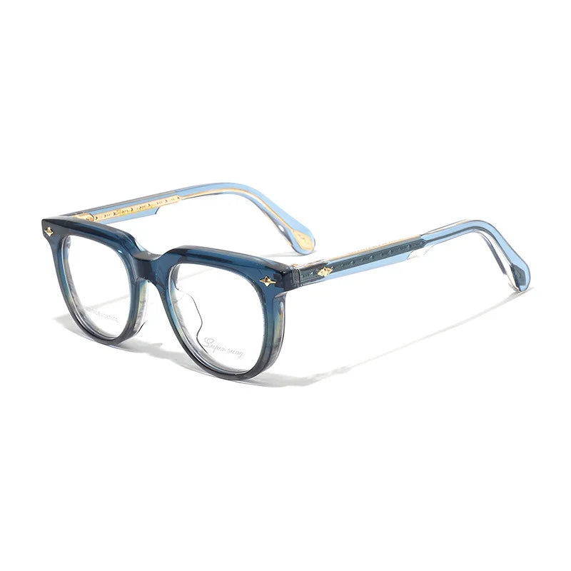 Nobler Unisex Full Rim Flat Top Square Acetate Eyeglasses 51094