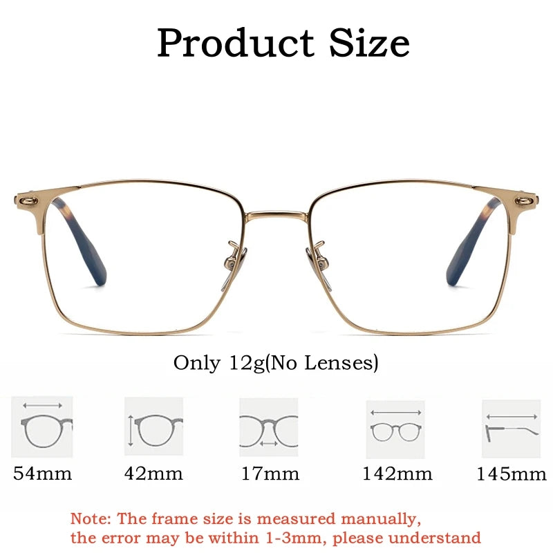 Yimaruili Men's Full Rim Square Alloy Eyeglasses 810085