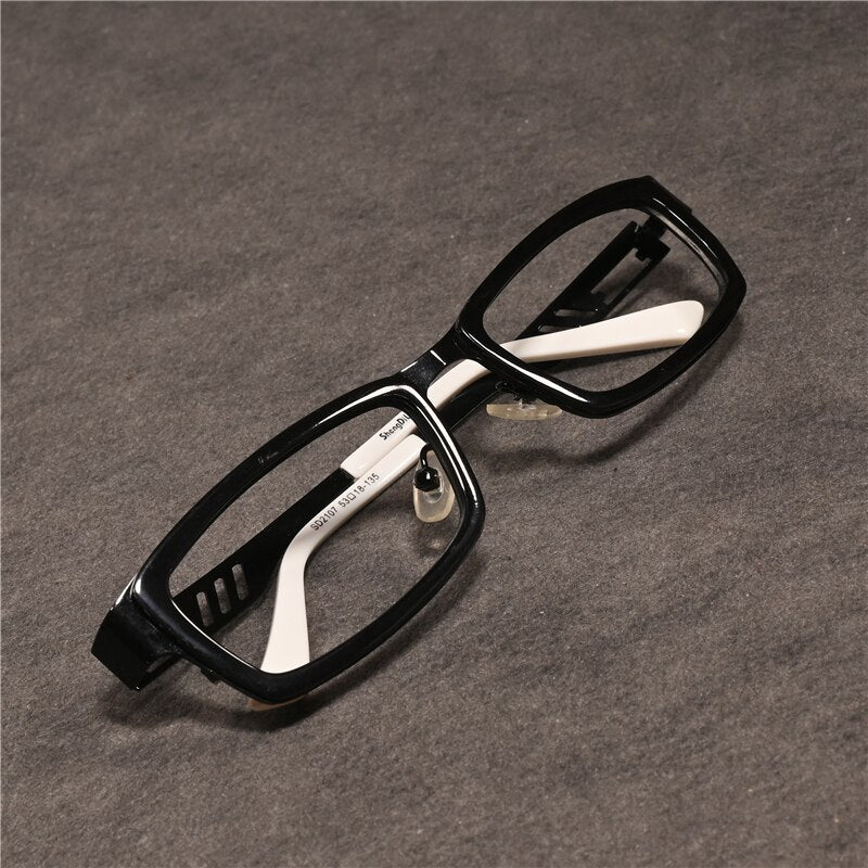Cubojue Unisex Full RIm Rectangle Tr 90 Titanium Presbyopic Reading Glasses 2108p Reading Glasses Cubojue anti blue light 0 Black 